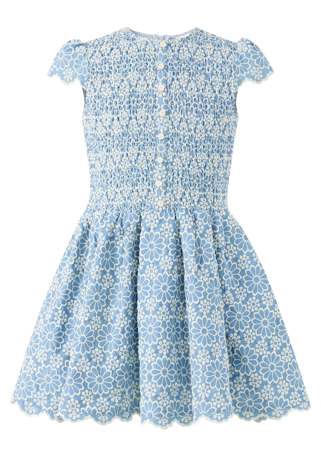 Kara Embroidered Mini Dress - Image 3