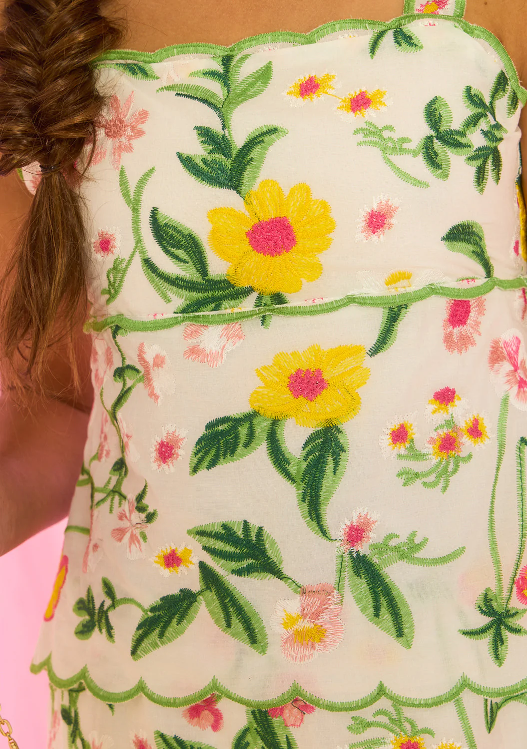 Kaylee Cotton Embroidered Maxi Dress - Image 3