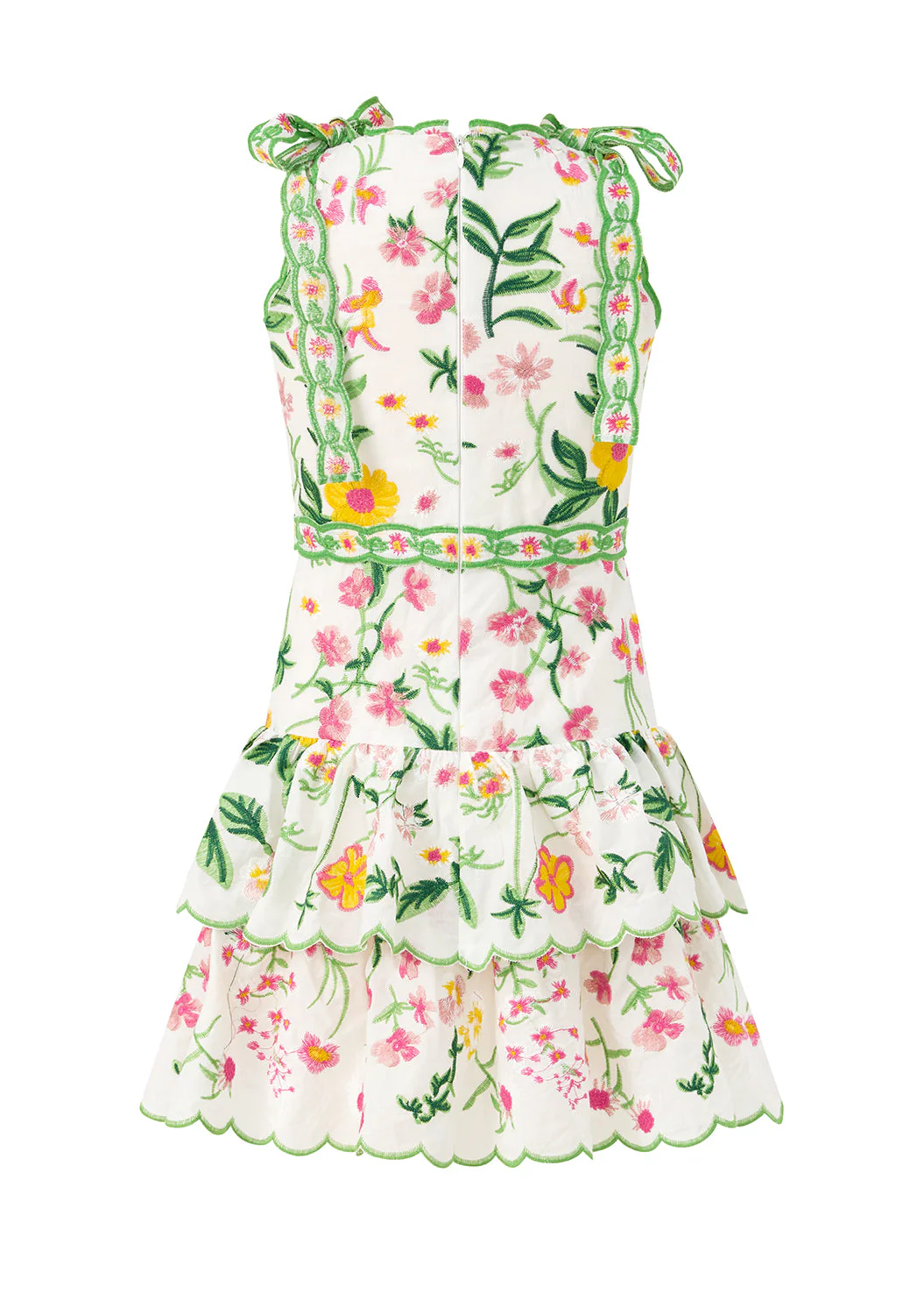 Kaylee Cotton Embroidered Mini Dress - Image 4