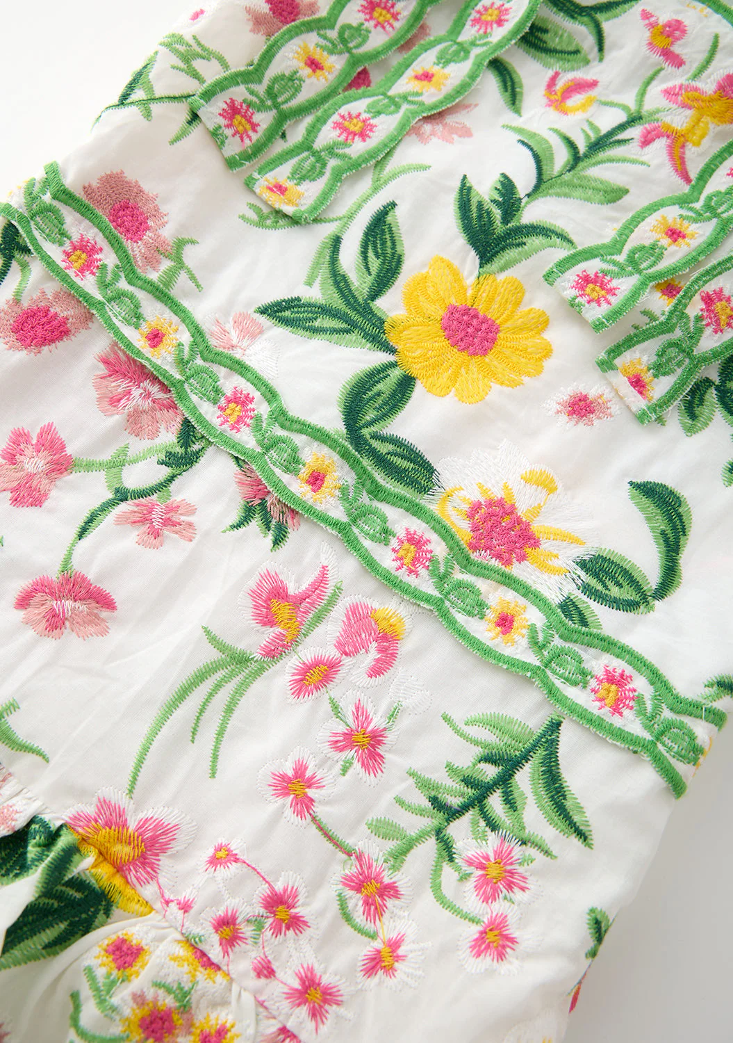 Kaylee Cotton Embroidered Mini Dress - Image 6