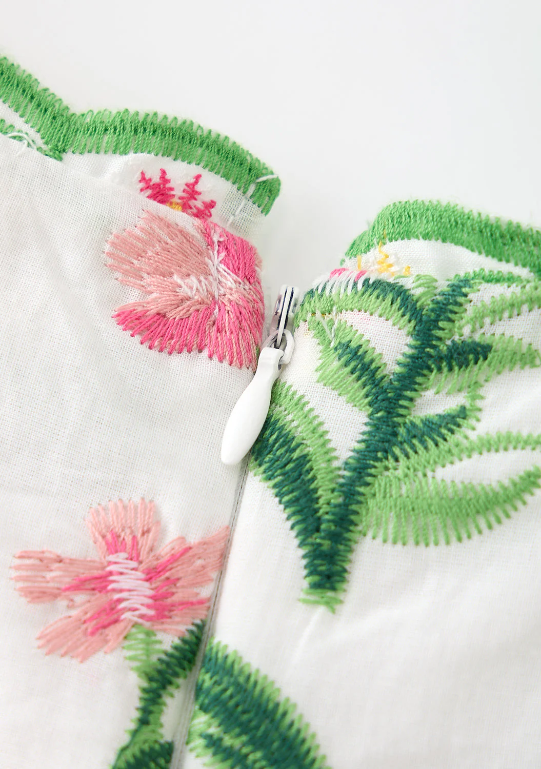Kaylee Cotton Embroidered Mini Dress - Image 8