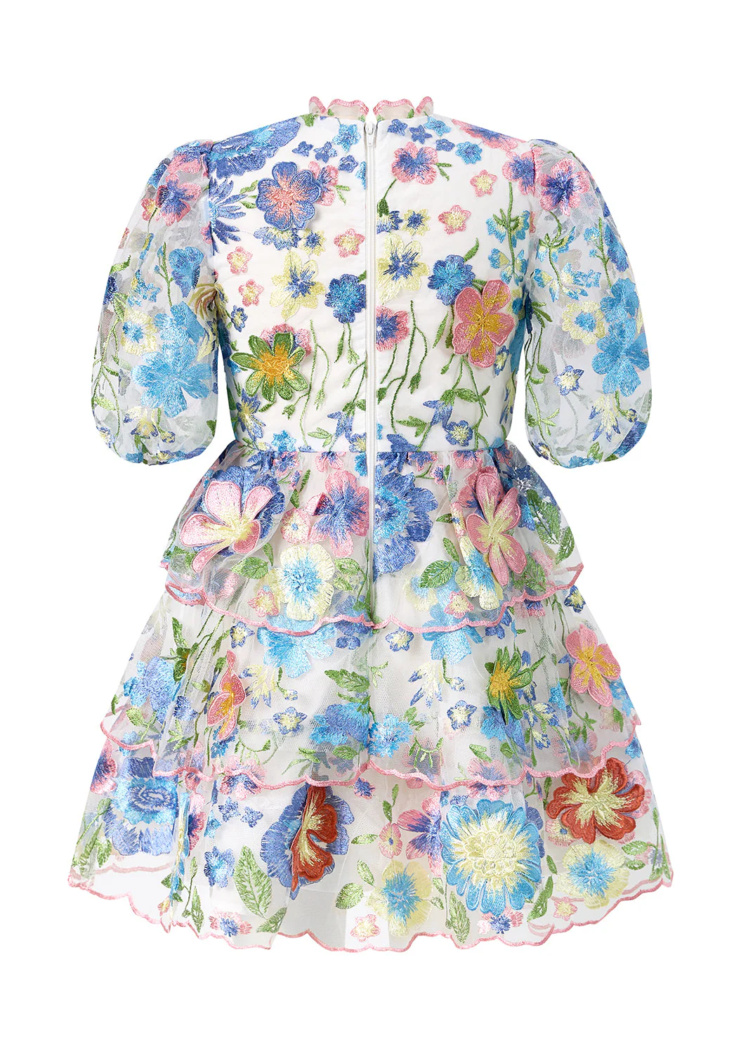 Laura Embroidered Mini Dress - Image 4