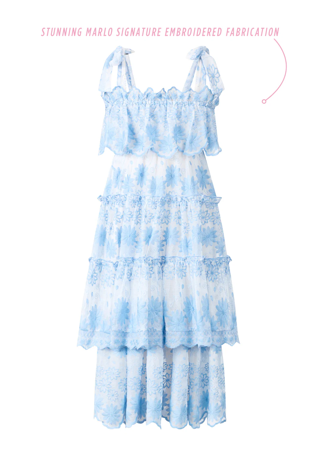 Lena Embroidered Maxi Dress - Image 7