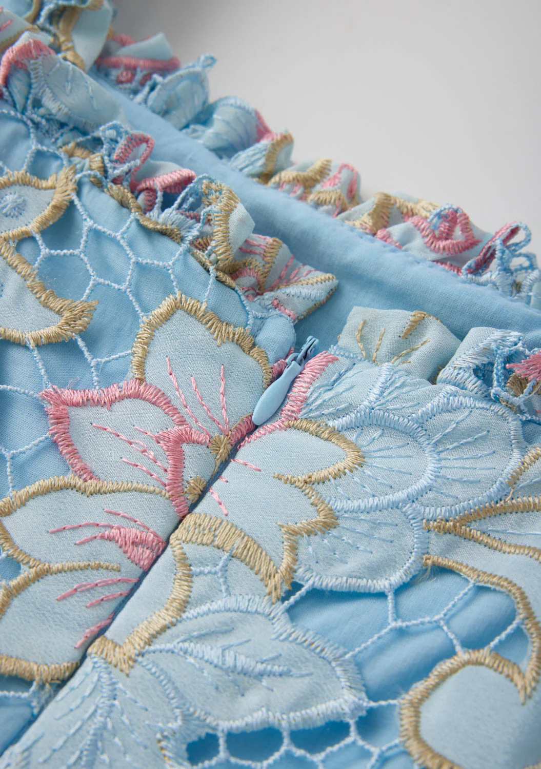 Lilia Embroidered Mini Dress - Image 10