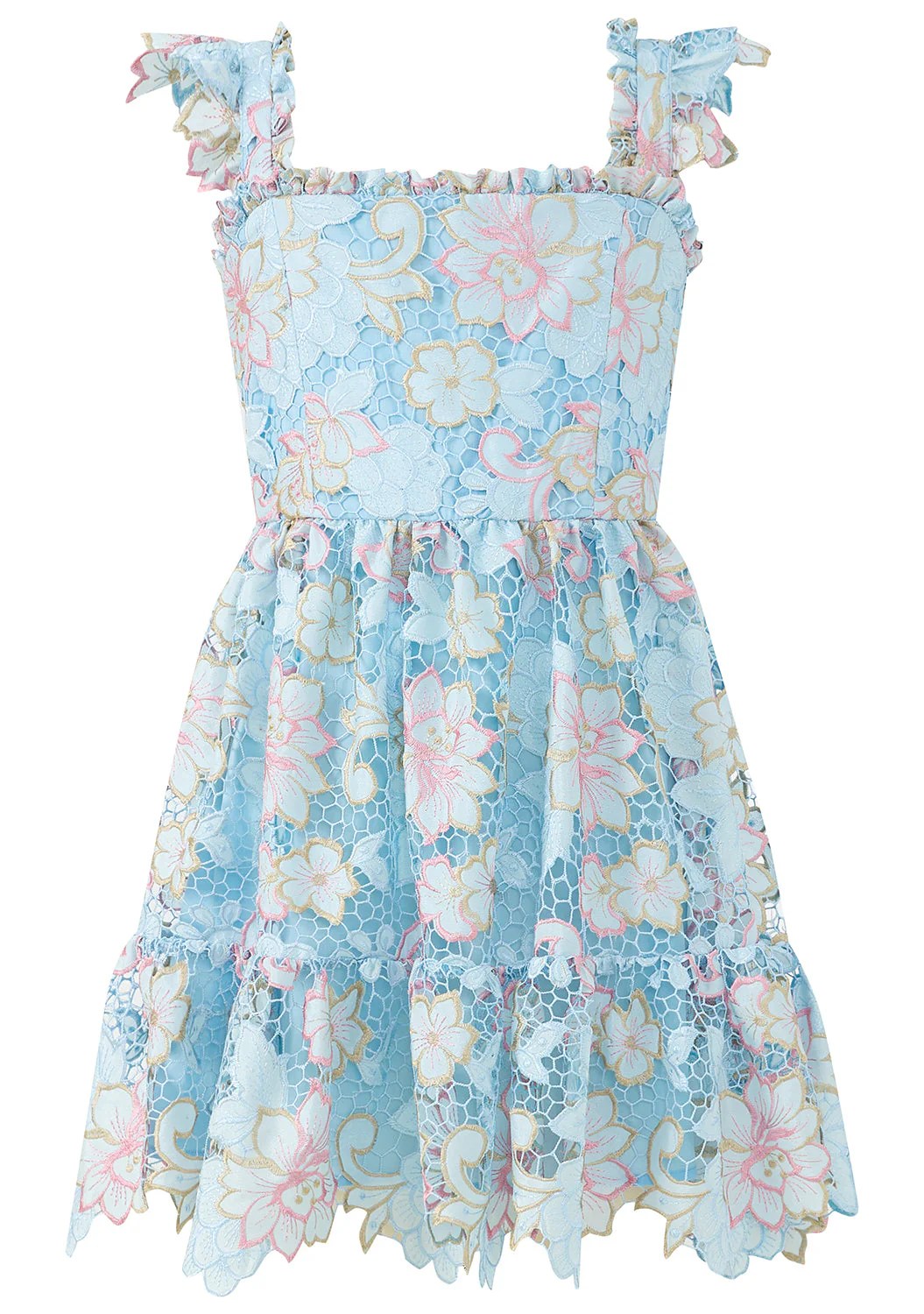 Lilia Embroidered Mini Dress - Image 3