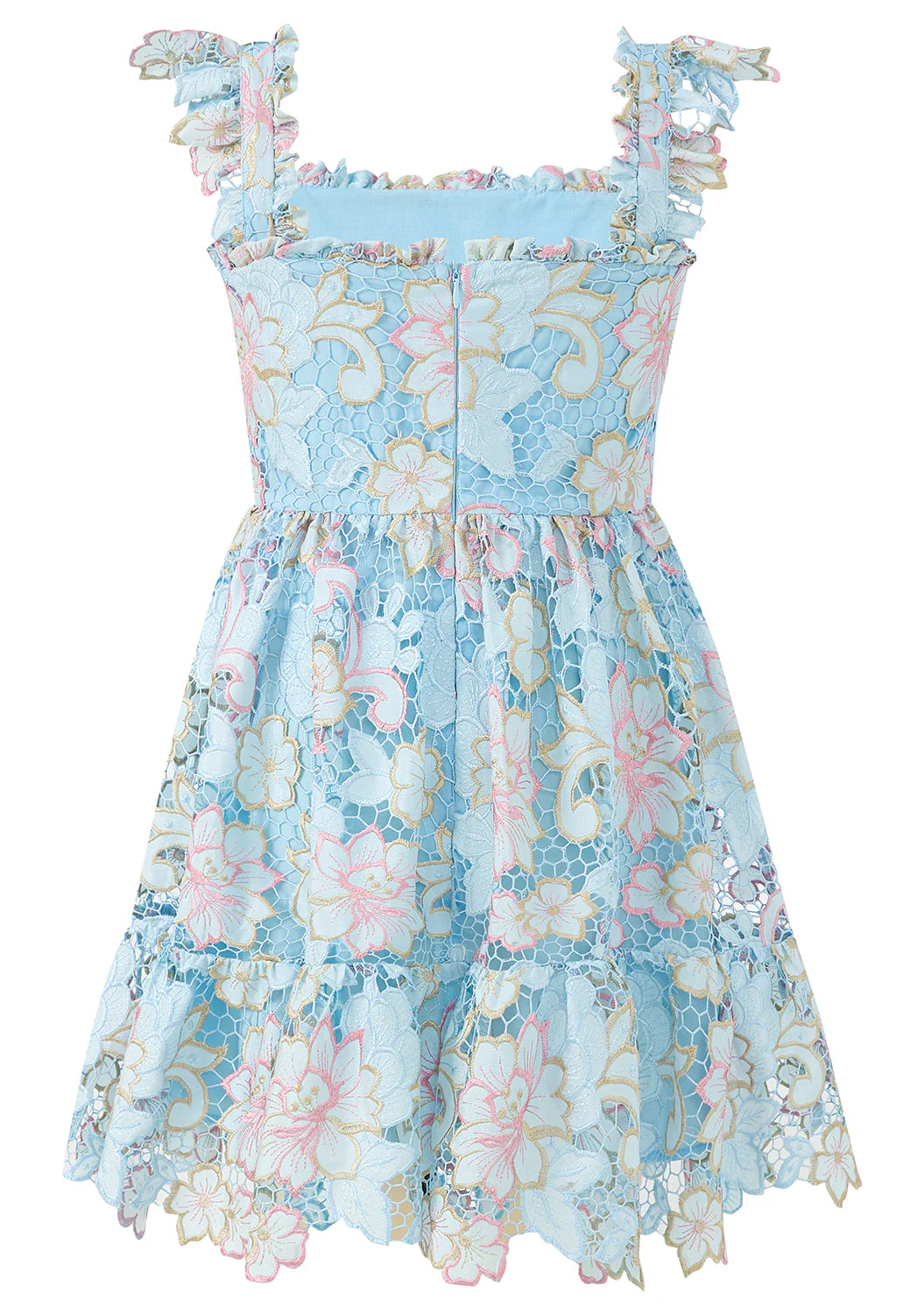 Lilia Embroidered Mini Dress - Image 4
