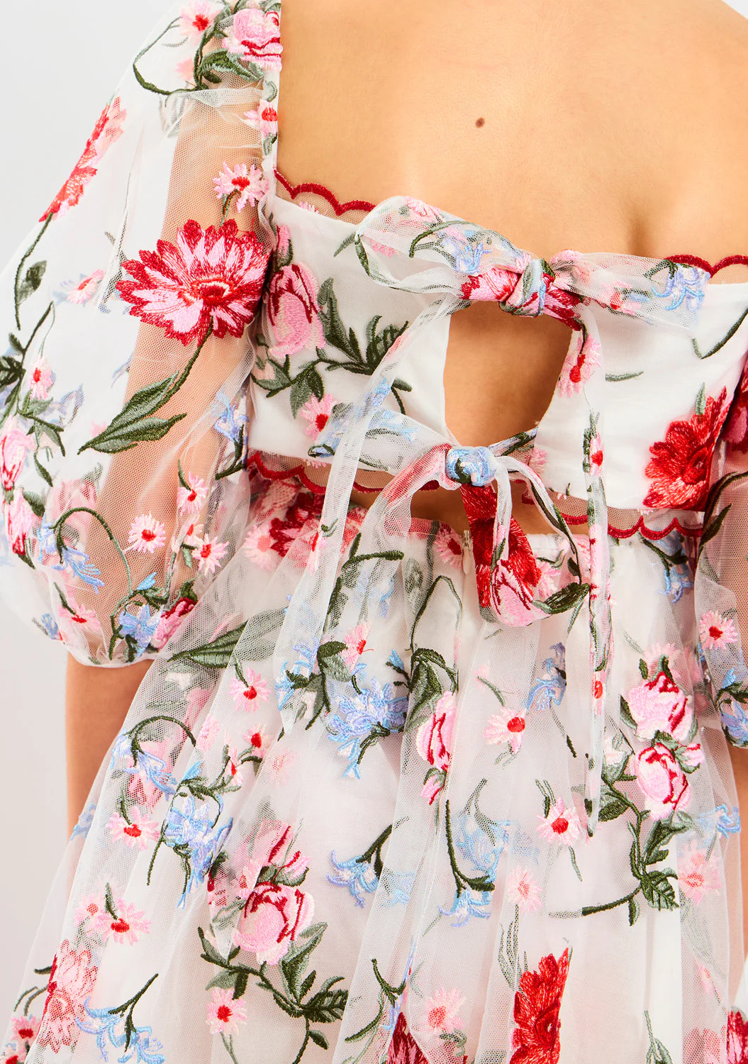 Lillia Embroidered Mini Dress - Image 3