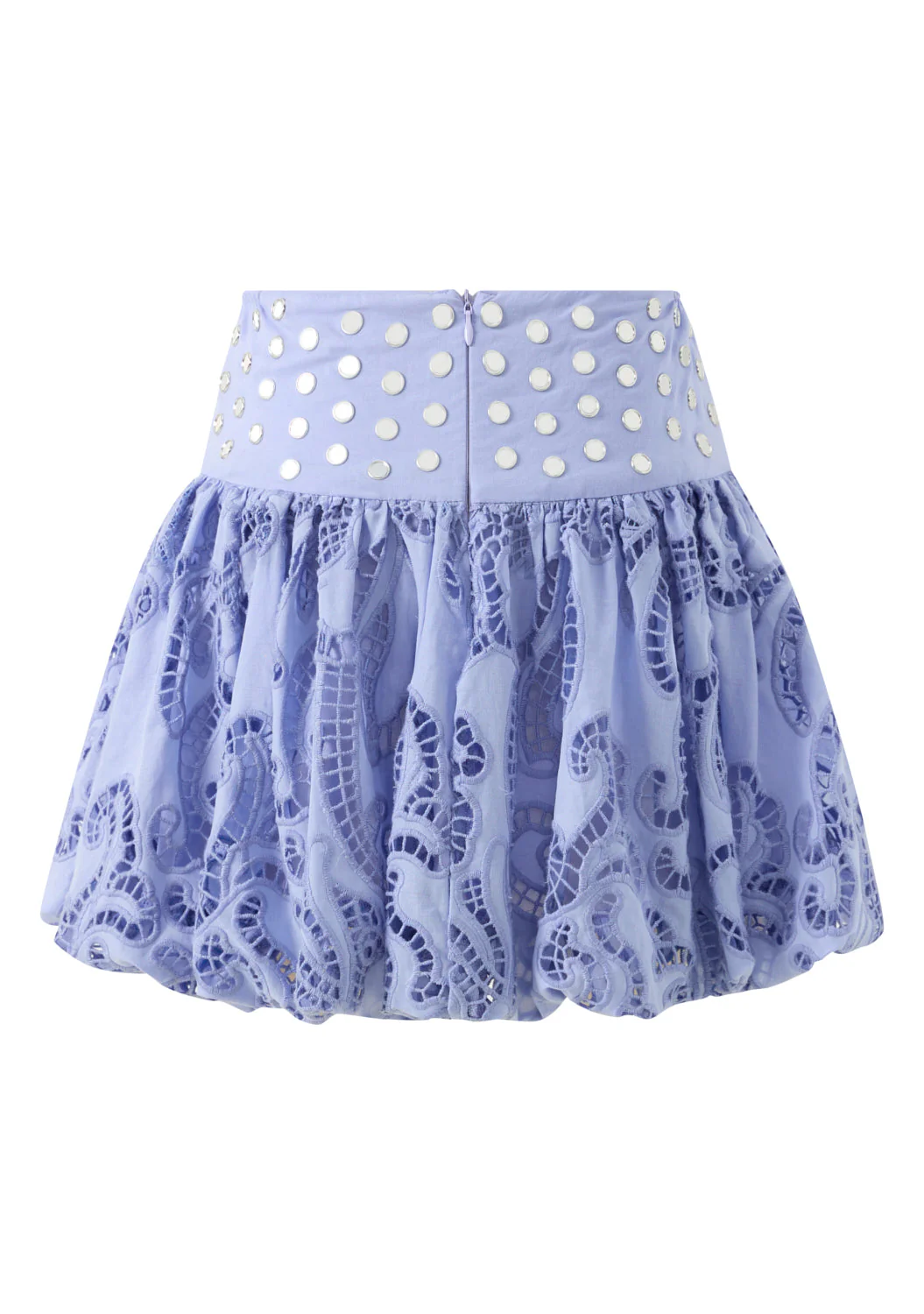 Luciana Embroidered Bubble Mini Skirt - Image 4