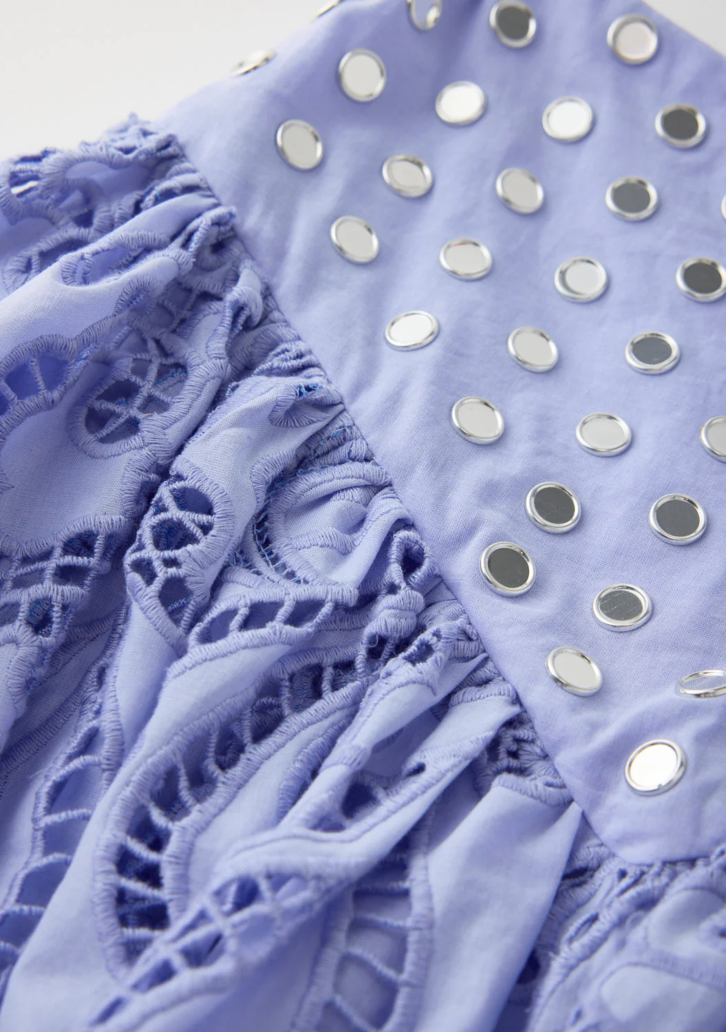 Luciana Embroidered Bubble Mini Skirt - Image 6