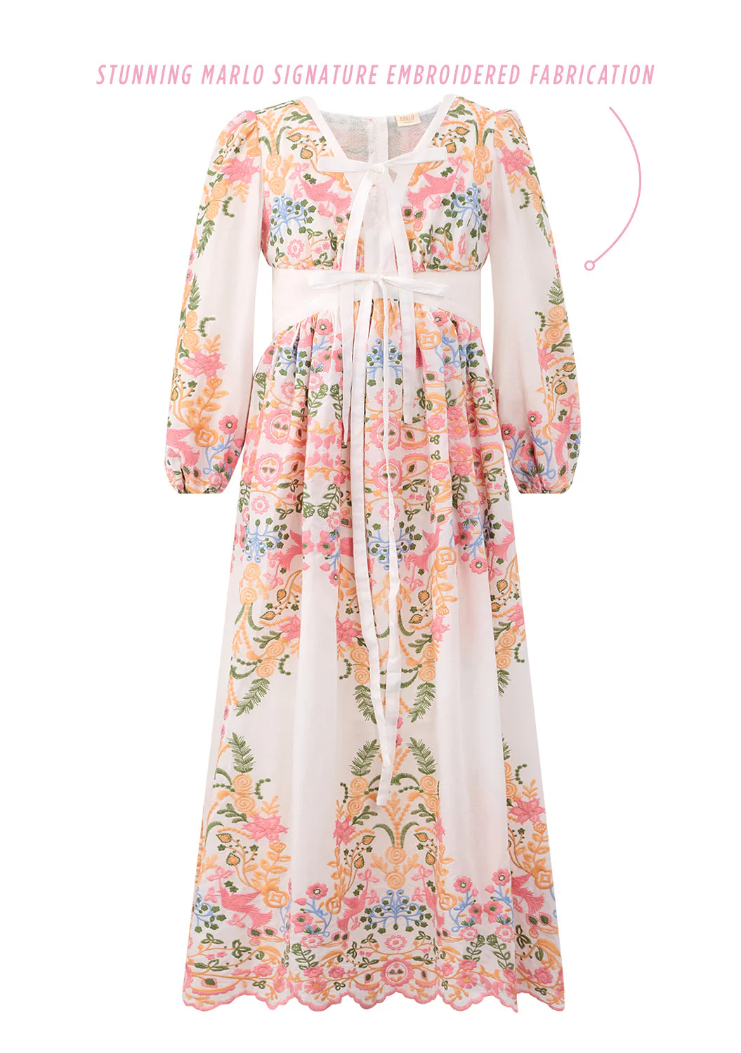 Lyla Embroidered Maxi Dress - Image 3