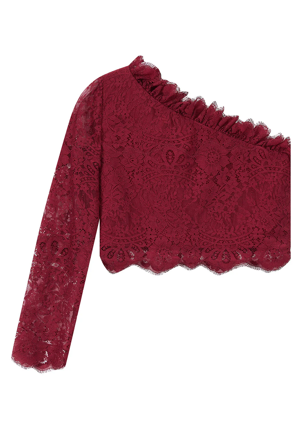 Madilynn Lace One Shoulder Top - Image 4