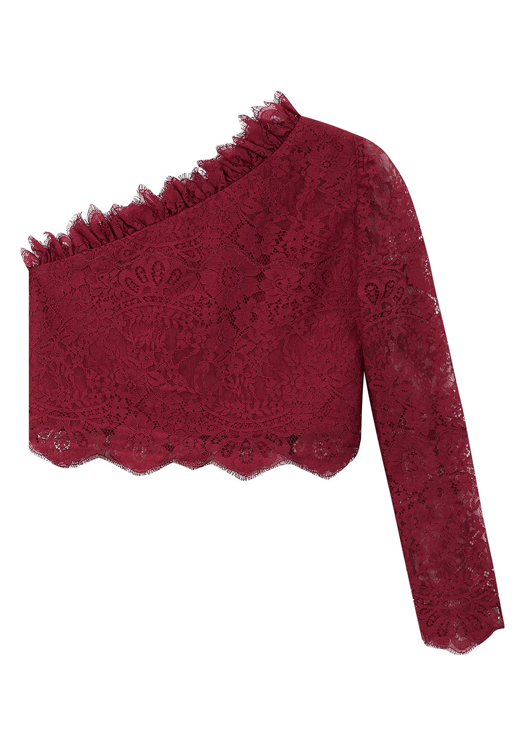 Madilynn Lace One Shoulder Top - Image 5