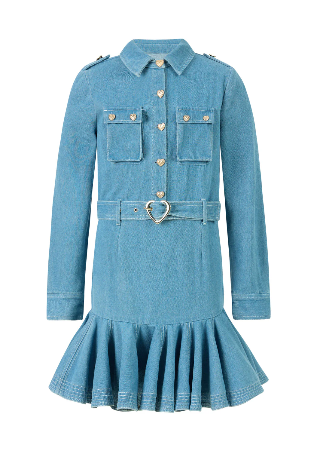 Maggie Denim Mini Dress - Image 3