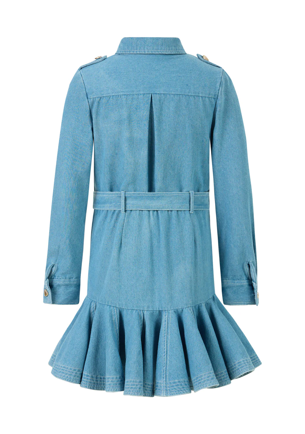 Maggie Denim Mini Dress - Image 4