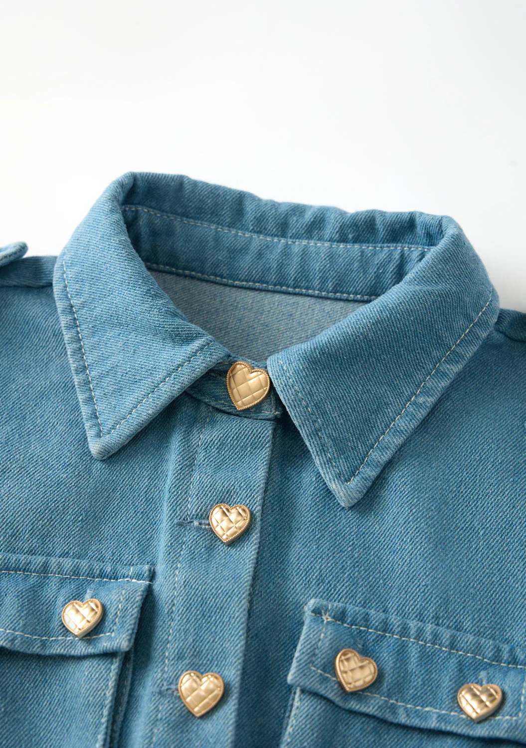 Maggie Denim Mini Dress - Image 5