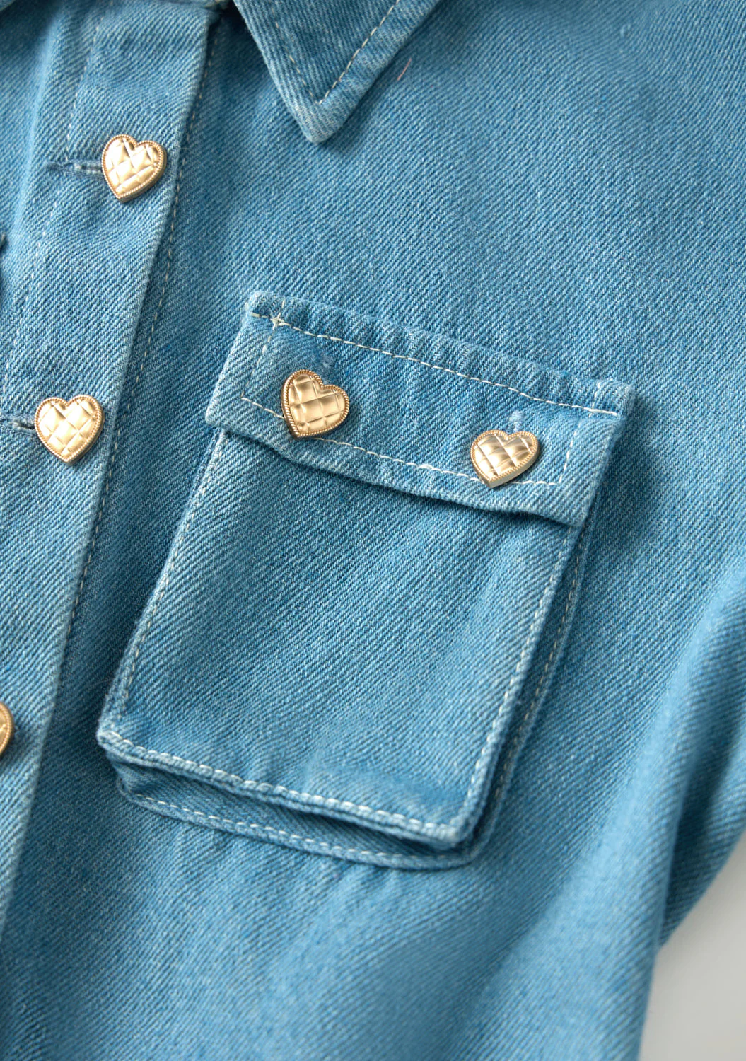 Maggie Denim Mini Dress - Image 7