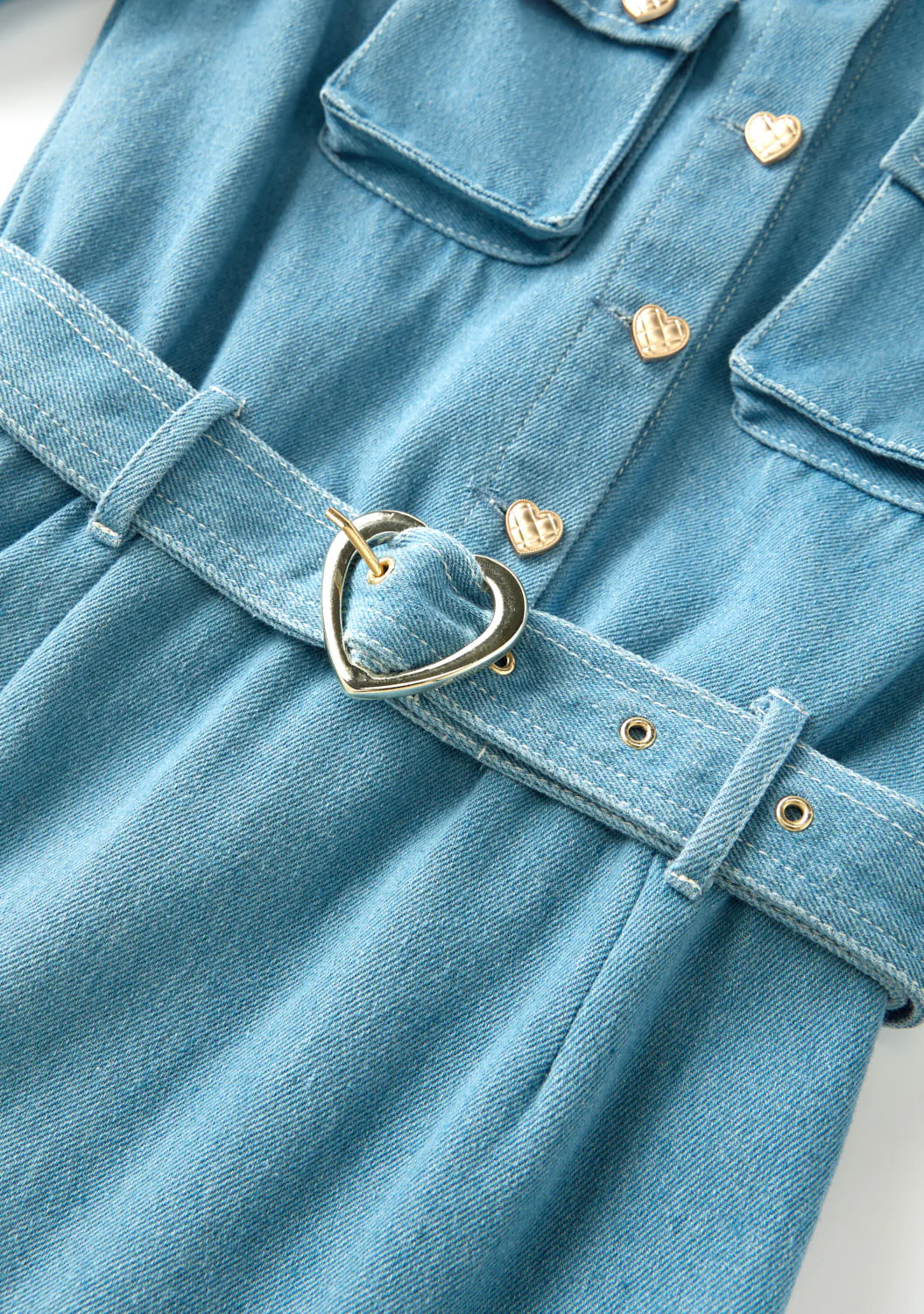 Maggie Denim Mini Dress - Image 8