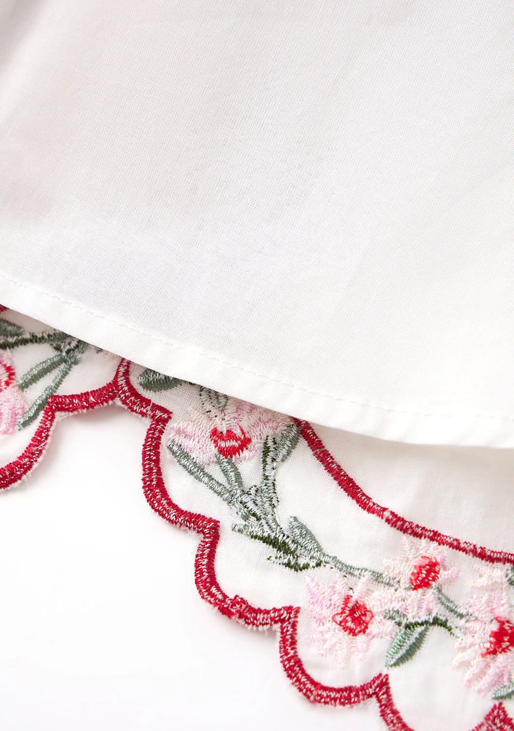 Maisie Embroidered Frill Dress - Image 8