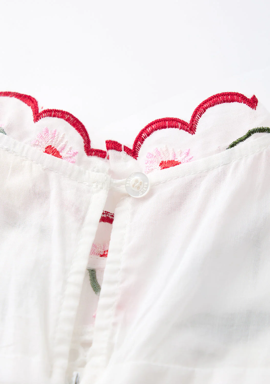 Maisie Embroidered Frill Dress - Image 9