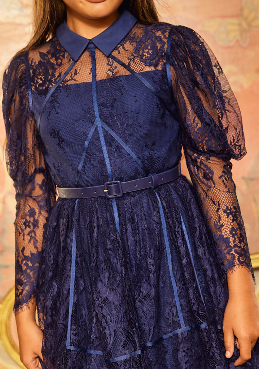 Monroe Lace Sleeve Mini Dress - Image 2