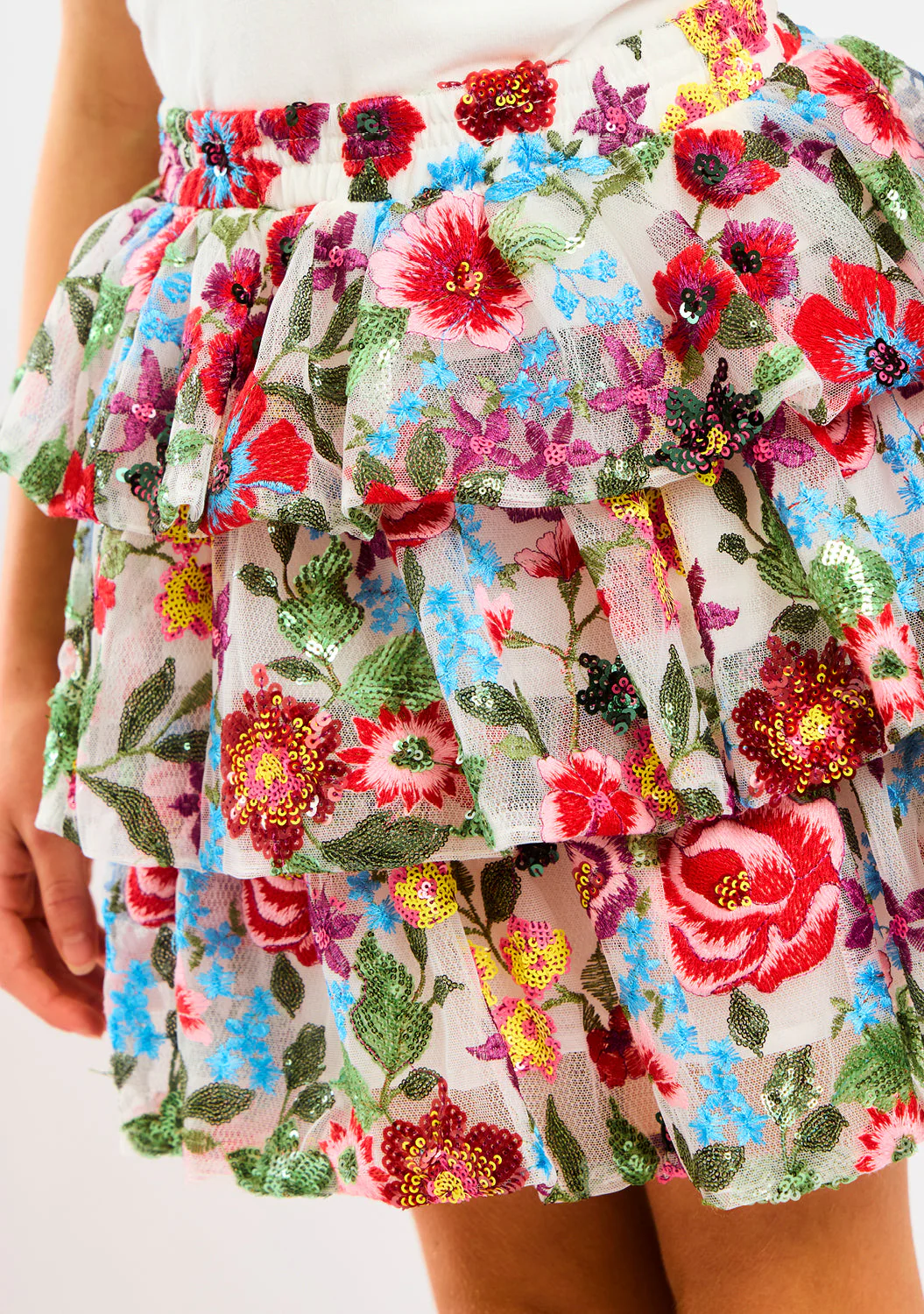 Myla Embroidered Mini Skirt - Image 3