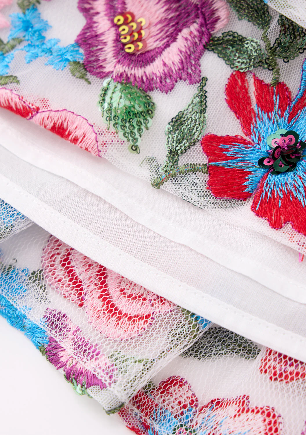 Myla Embroidered Mini Skirt - Image 9