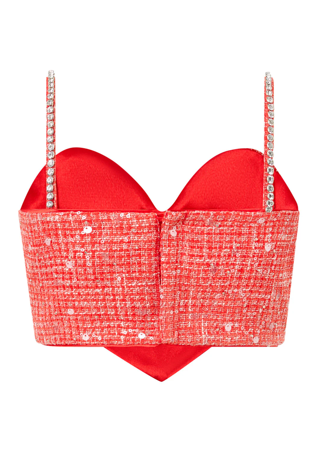 Odelia Heart-Shaped Tweed Top - Image 14