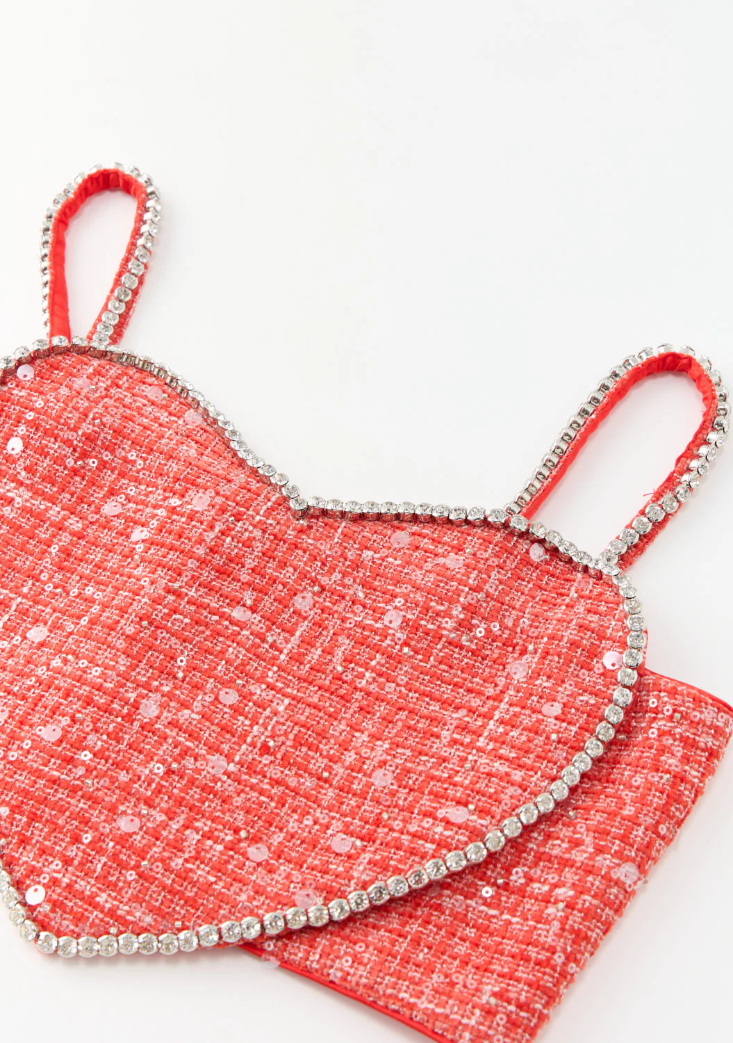 Odelia Heart-Shaped Tweed Top - Image 15