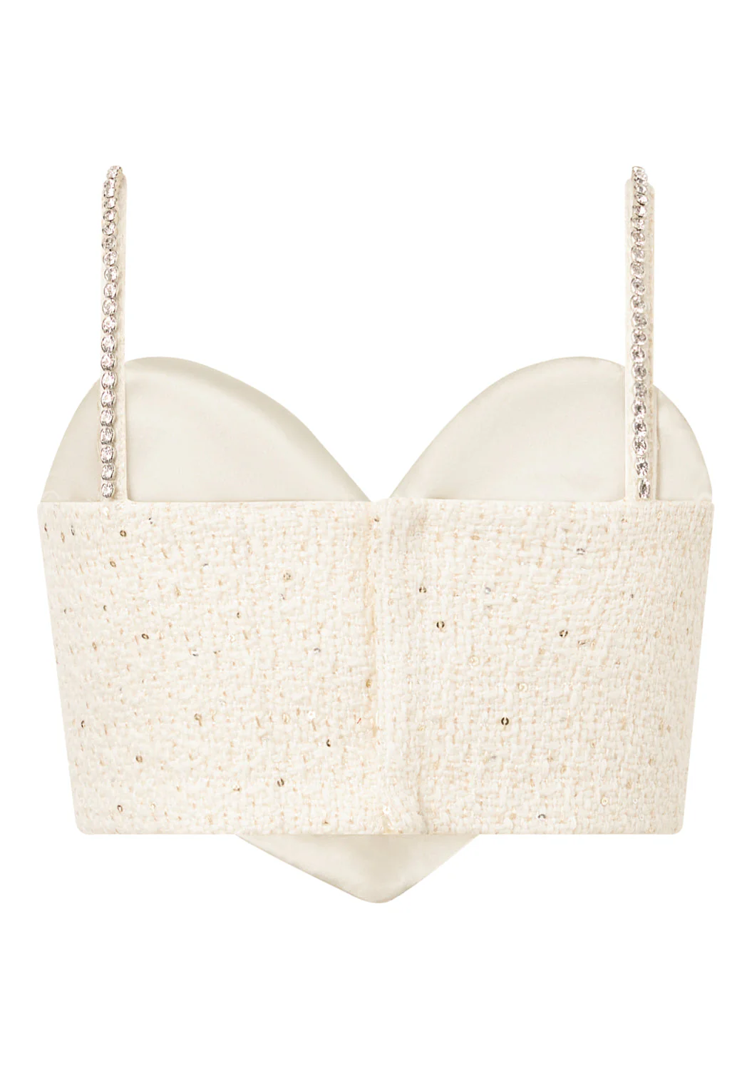 Odelia Heart-Shaped Tweed Top - Image 5