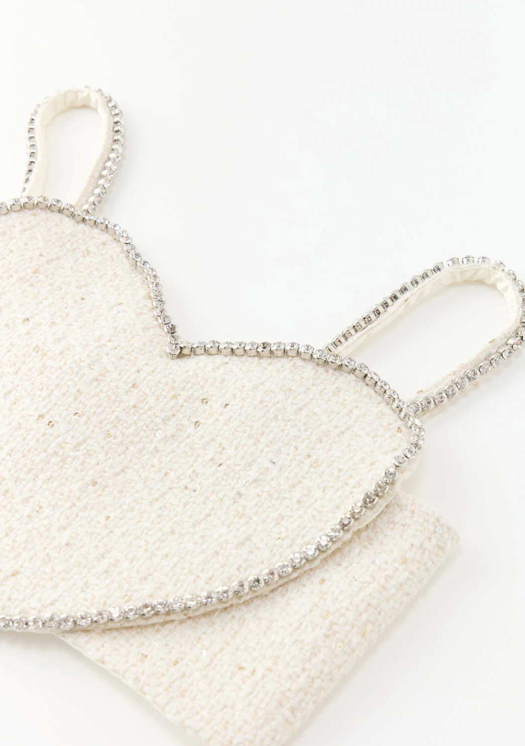 Odelia Heart-Shaped Tweed Top - Image 6
