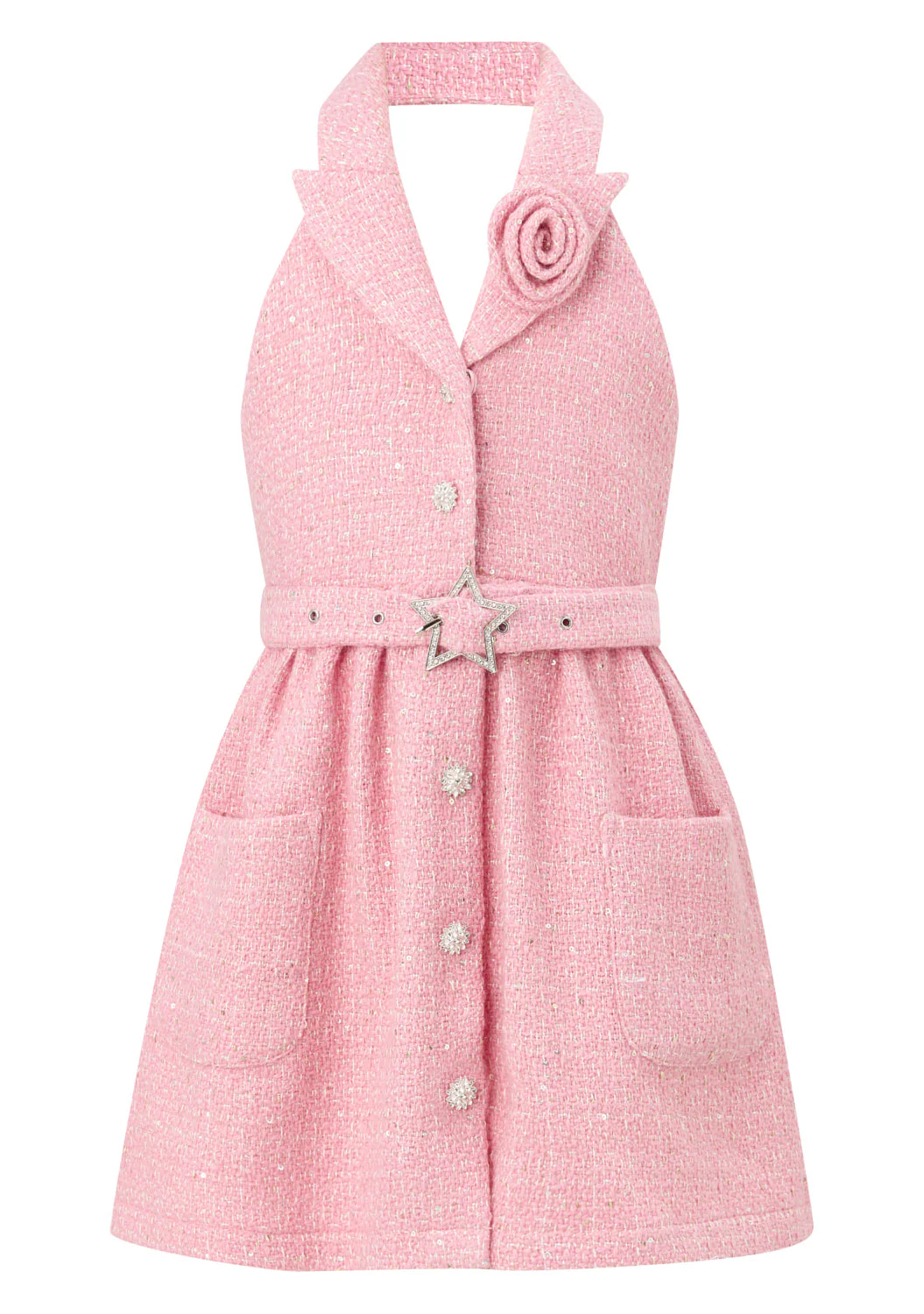 Odelia Tweed Mini Dress - Image 3