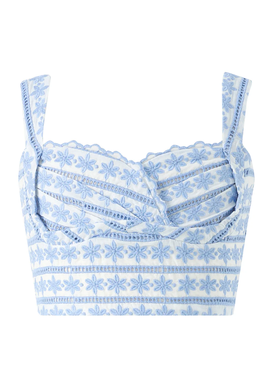 Odessa Frill Embroidered Top - Image 3