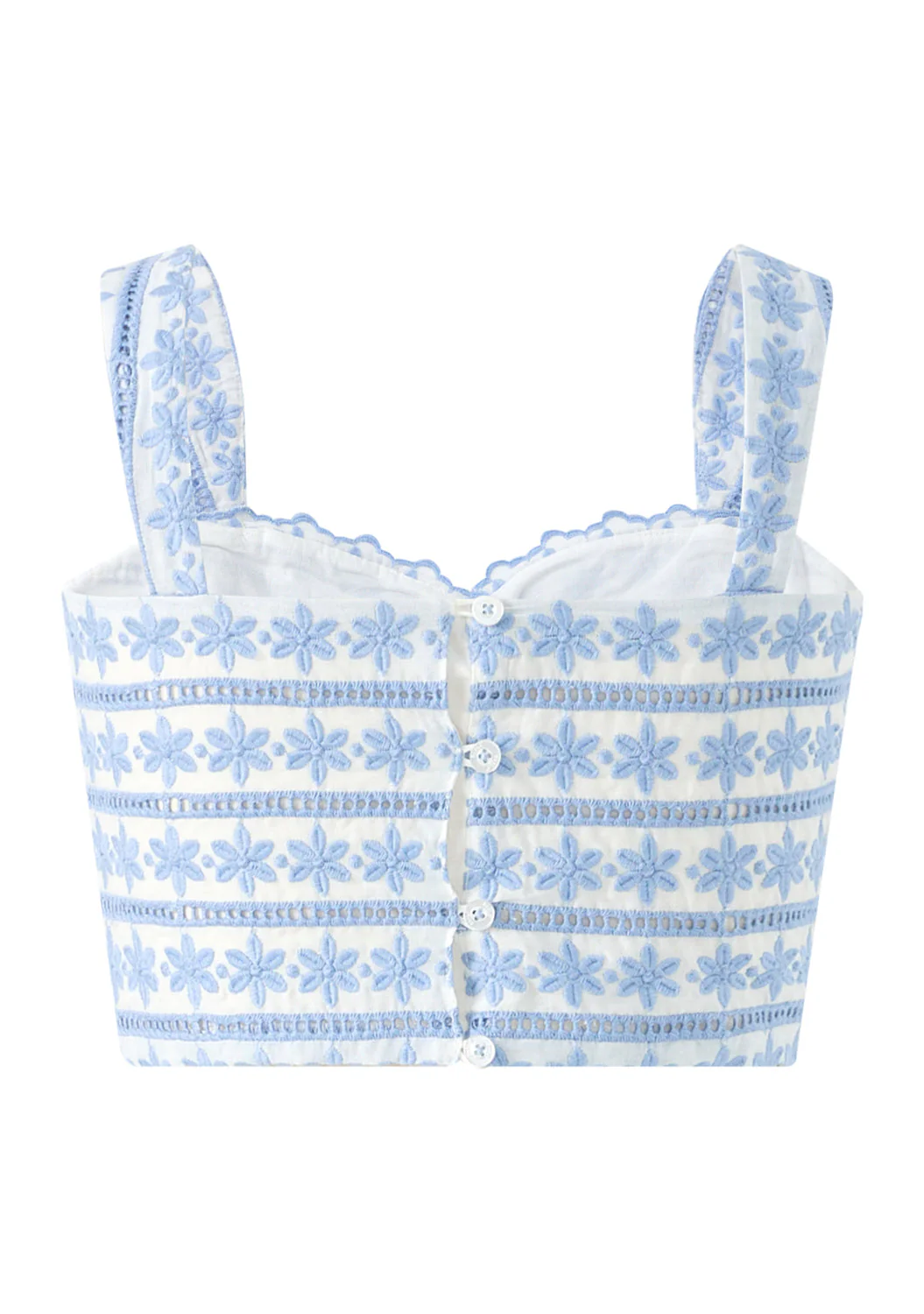 Odessa Frill Embroidered Top - Image 4