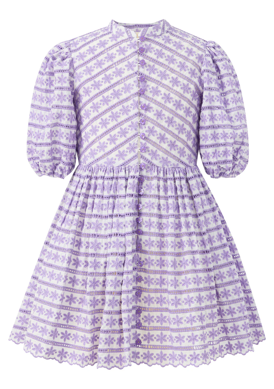 Odessa Puff Sleeve Mini Dress - Image 3