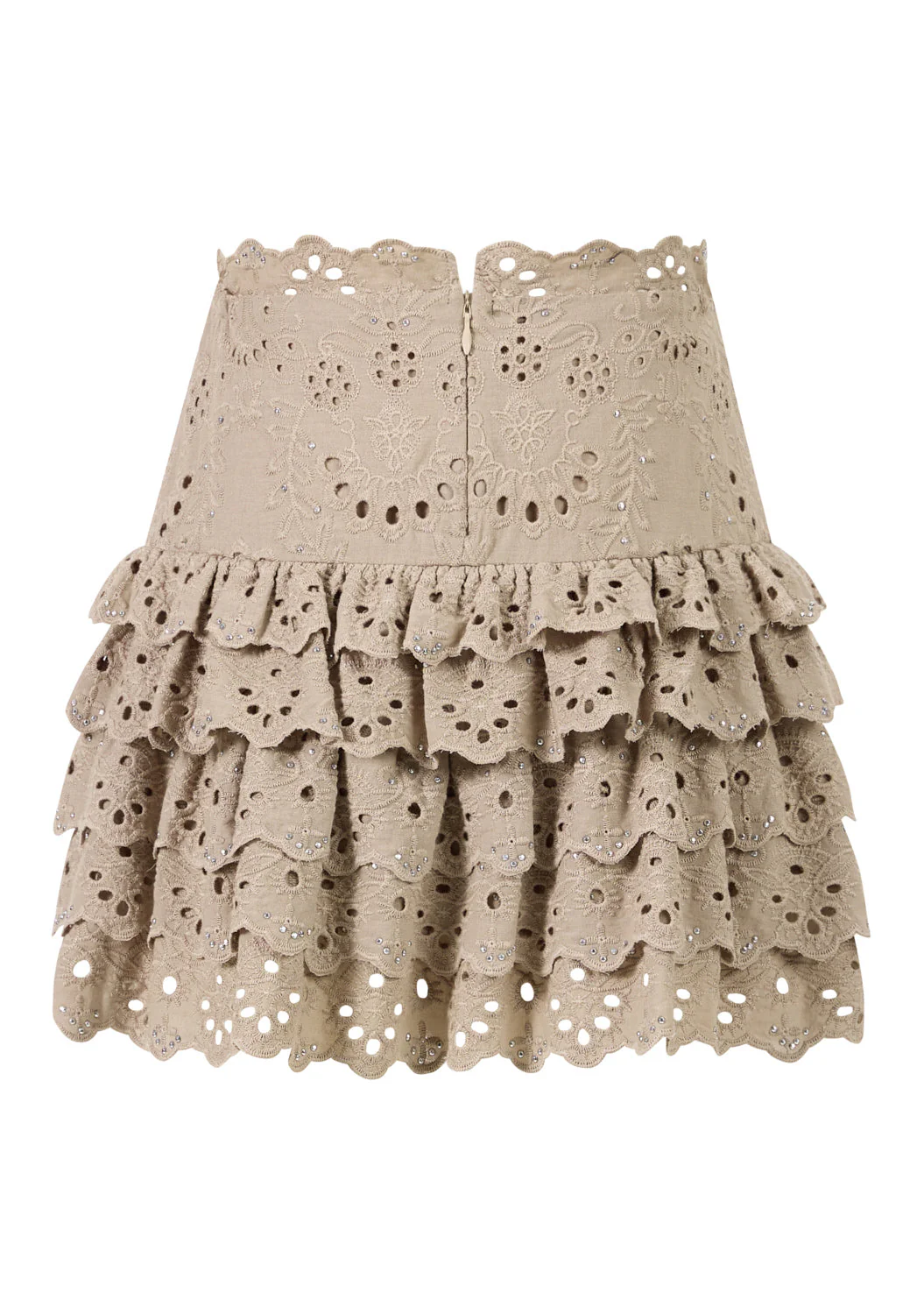 Ottilie Embroidered Mini Skirt - Image 4