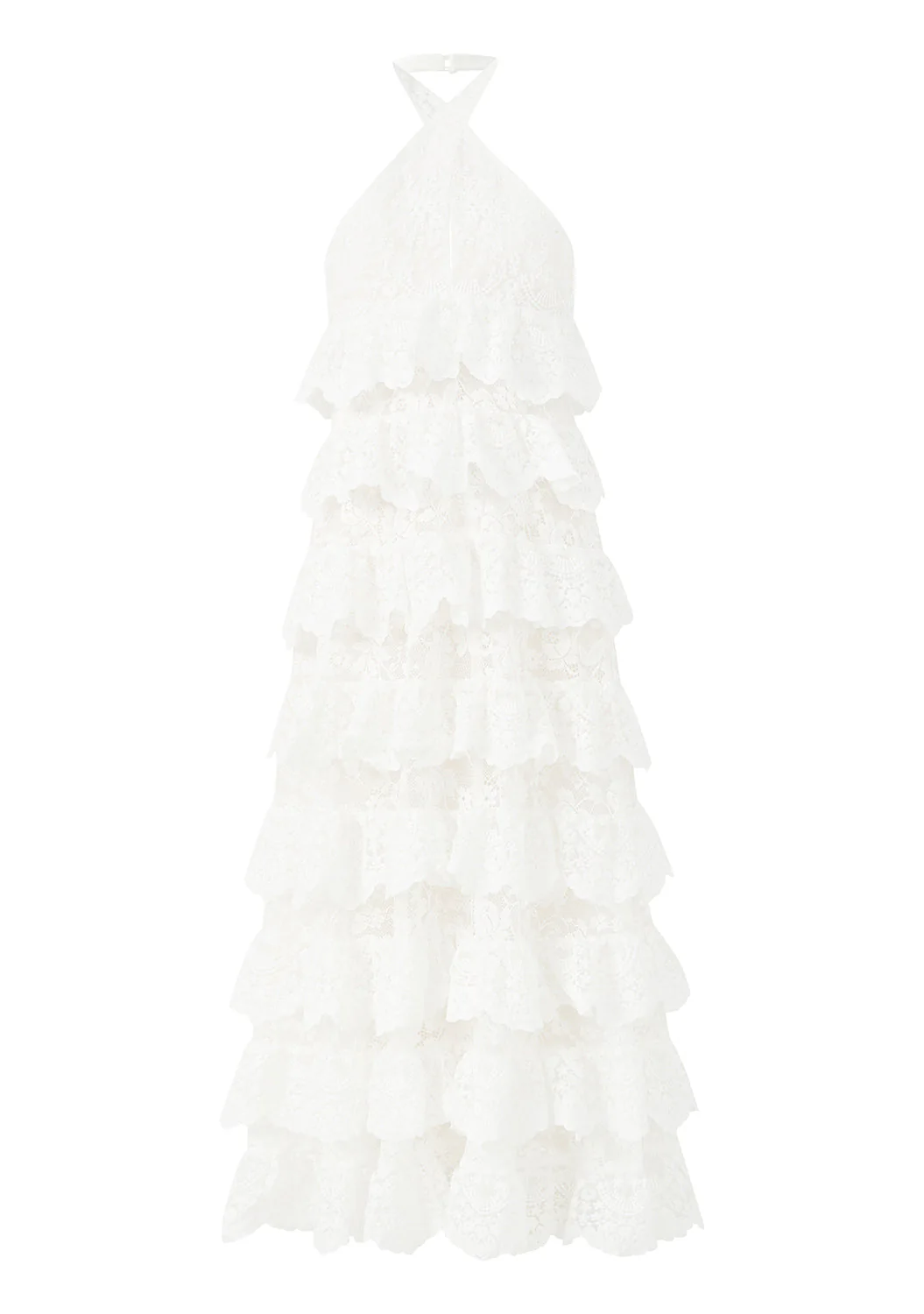 Paloma Lace Frill Maxi Dress - Image 3