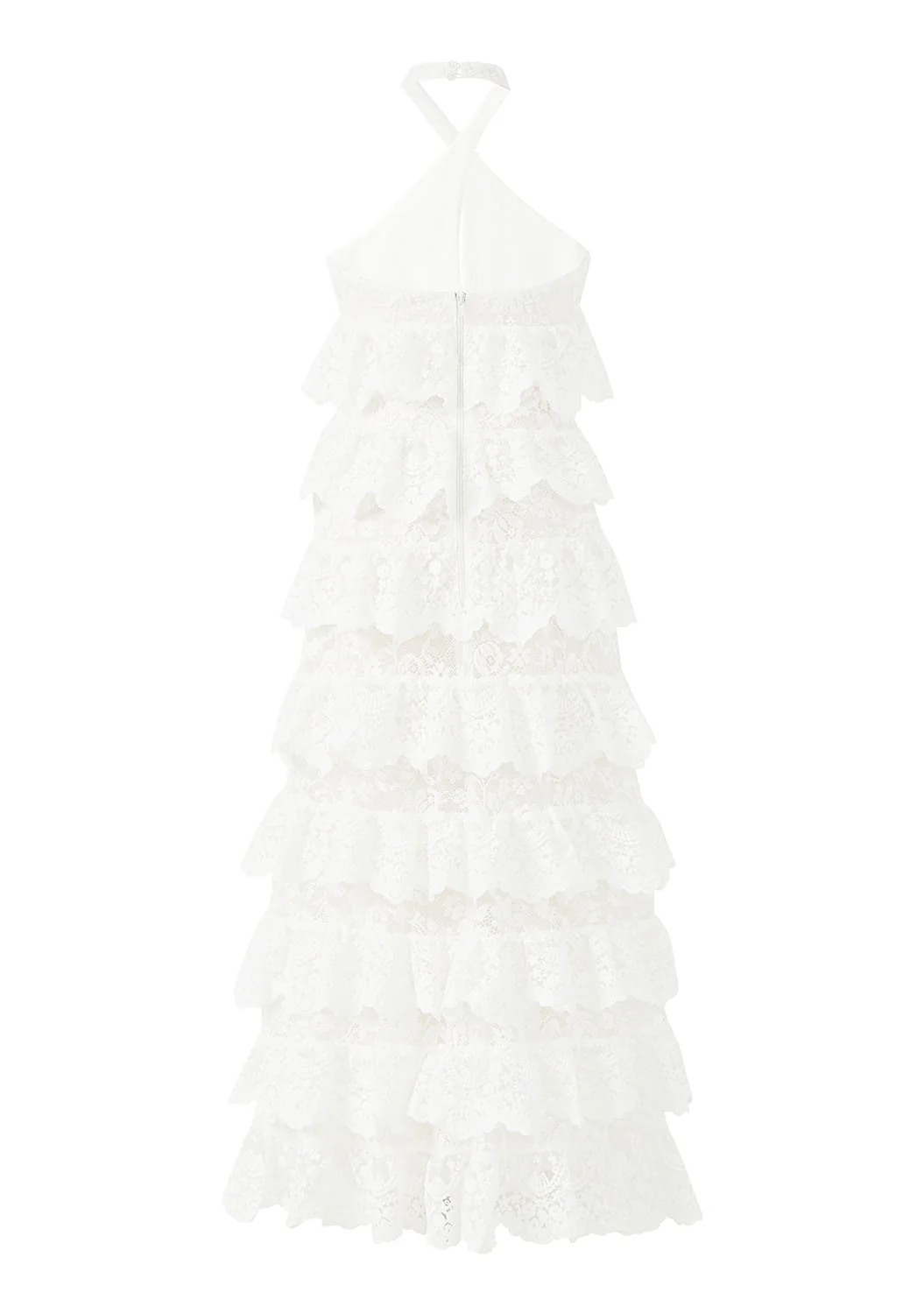 Paloma Lace Frill Maxi Dress - Image 4
