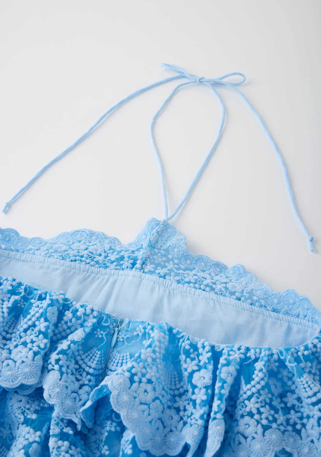 Paloma Lace Frill Mini Dress - Image 10