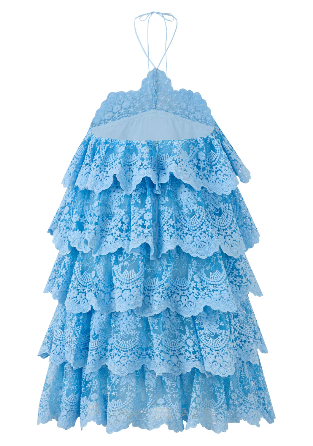 Paloma Lace Frill Mini Dress - Image 5