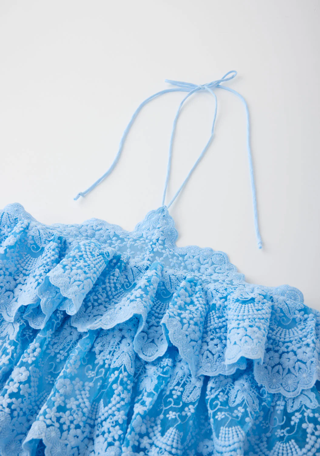 Paloma Lace Frill Mini Dress - Image 6