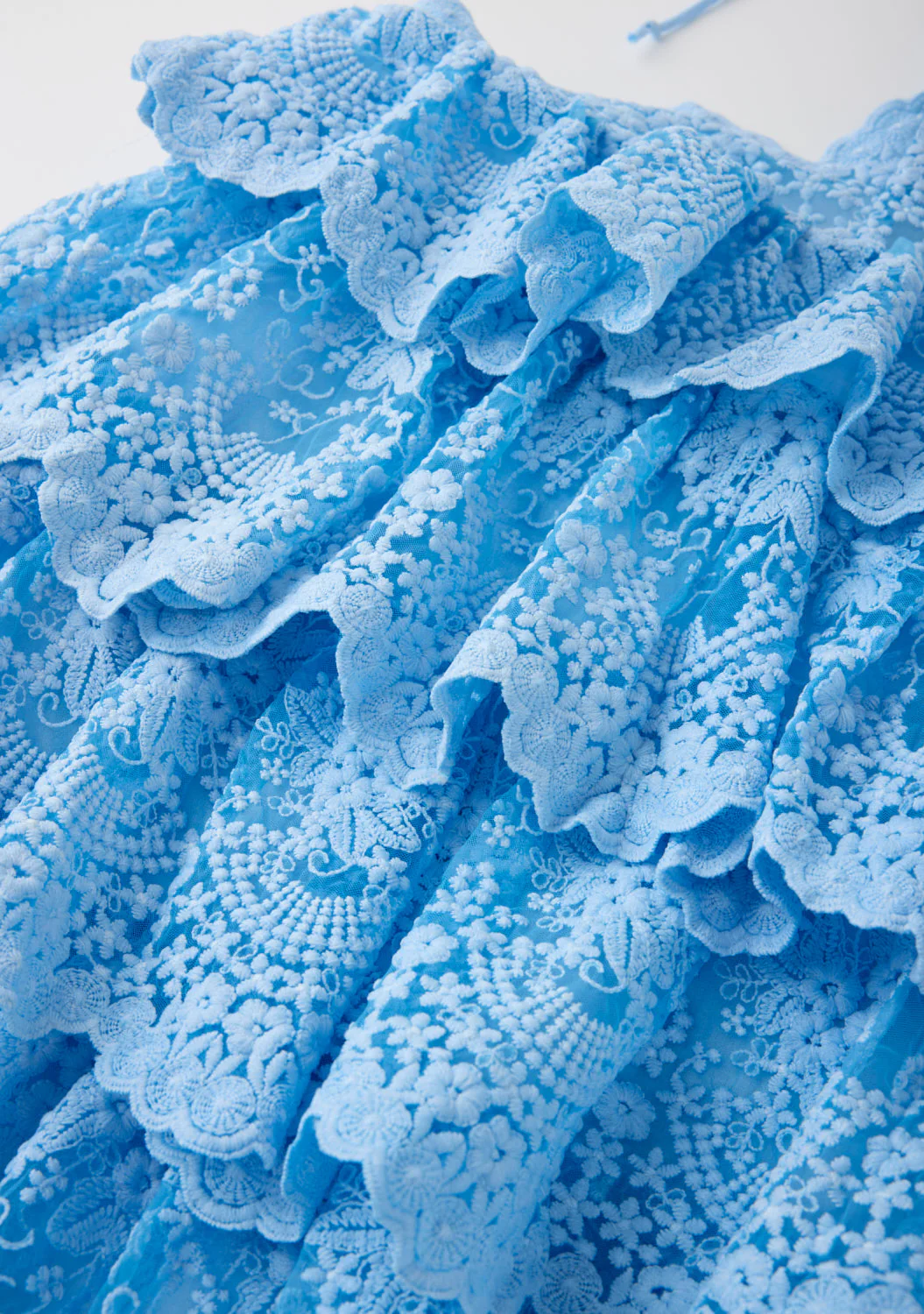 Paloma Lace Frill Mini Dress - Image 7