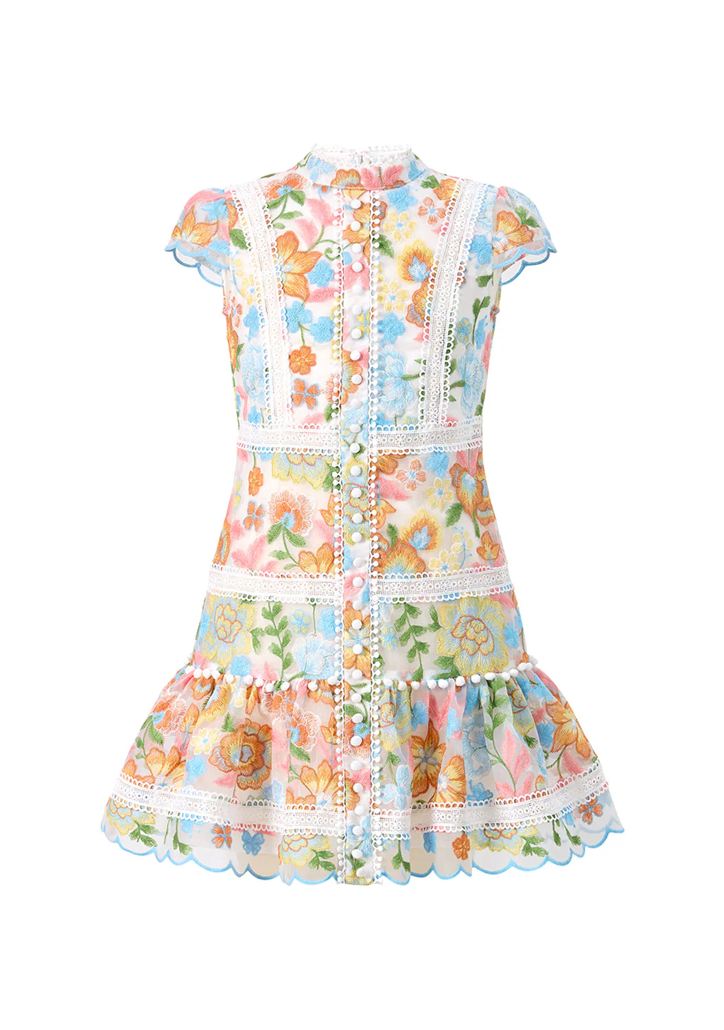 Piper Embroidered Mini Dress - Image 2