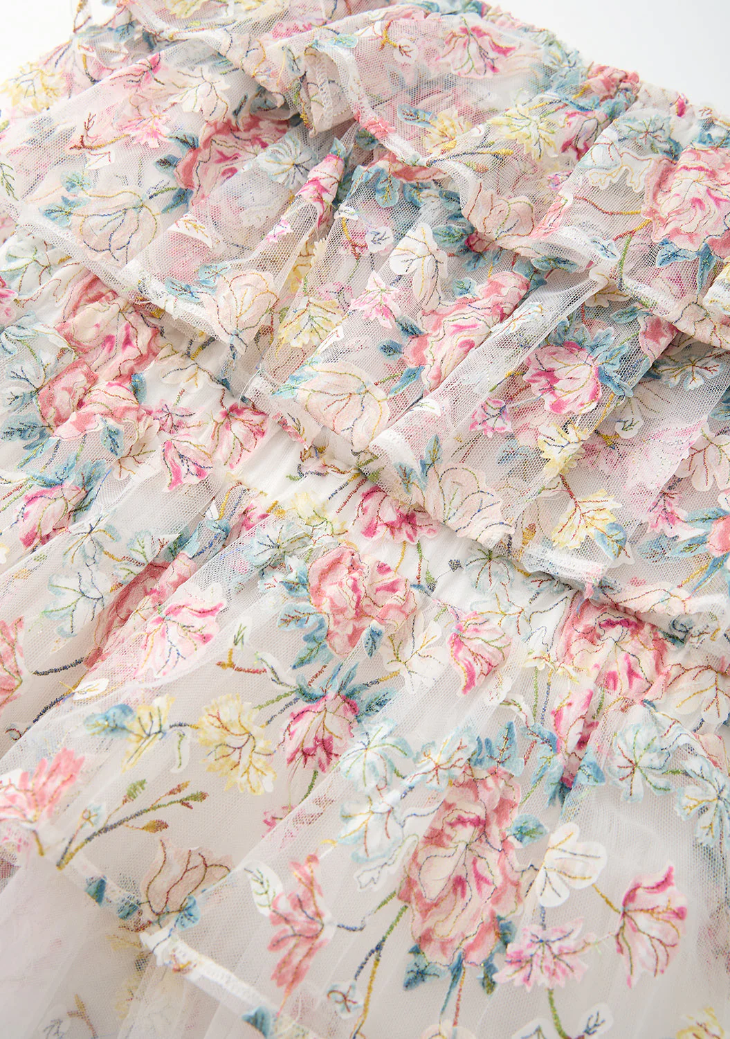 Reign Frill Embroidered Mini Dress - Image 6