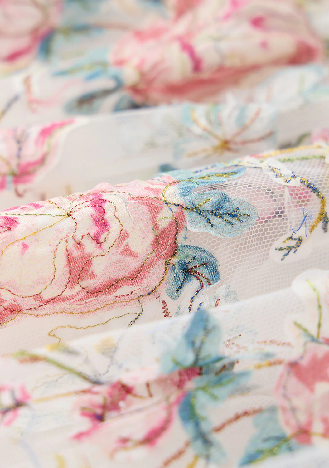 Reign Frill Embroidered Mini Dress - Image 8