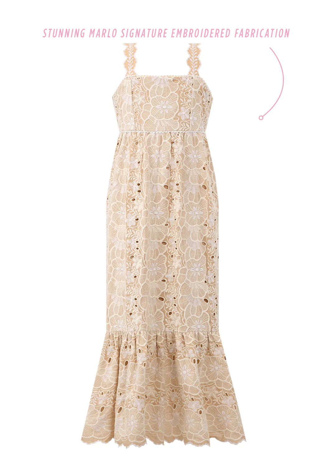 Riley Embroidered Maxi Dress - Image 3