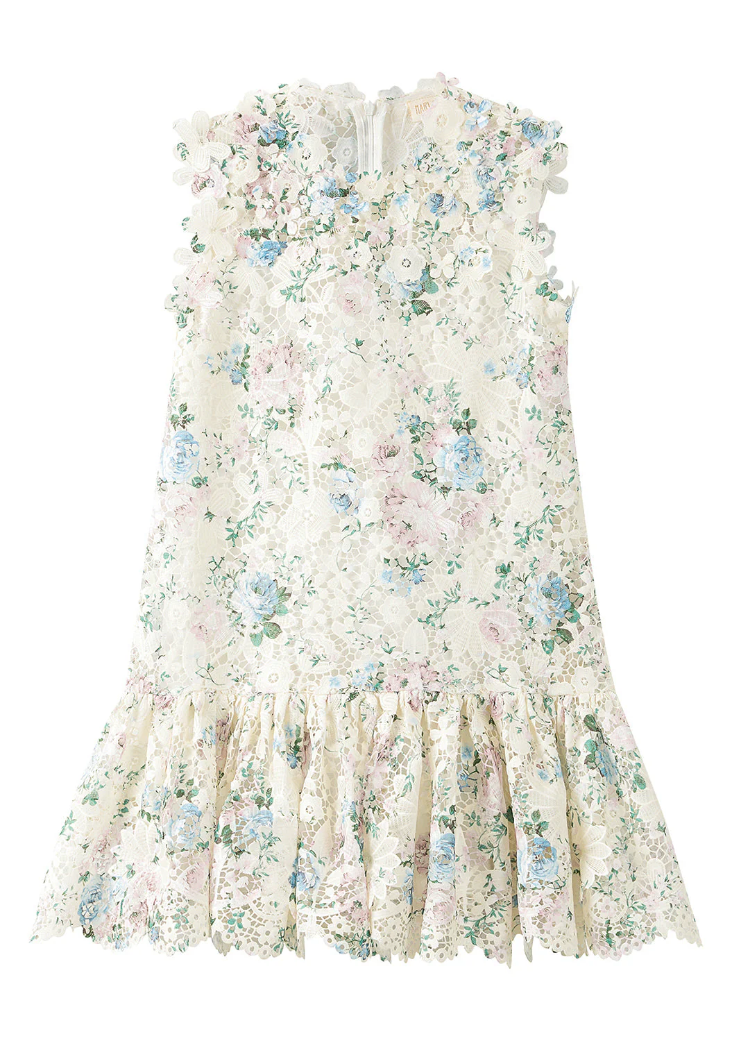 Rita Embroidered Mini Dress - Image 3