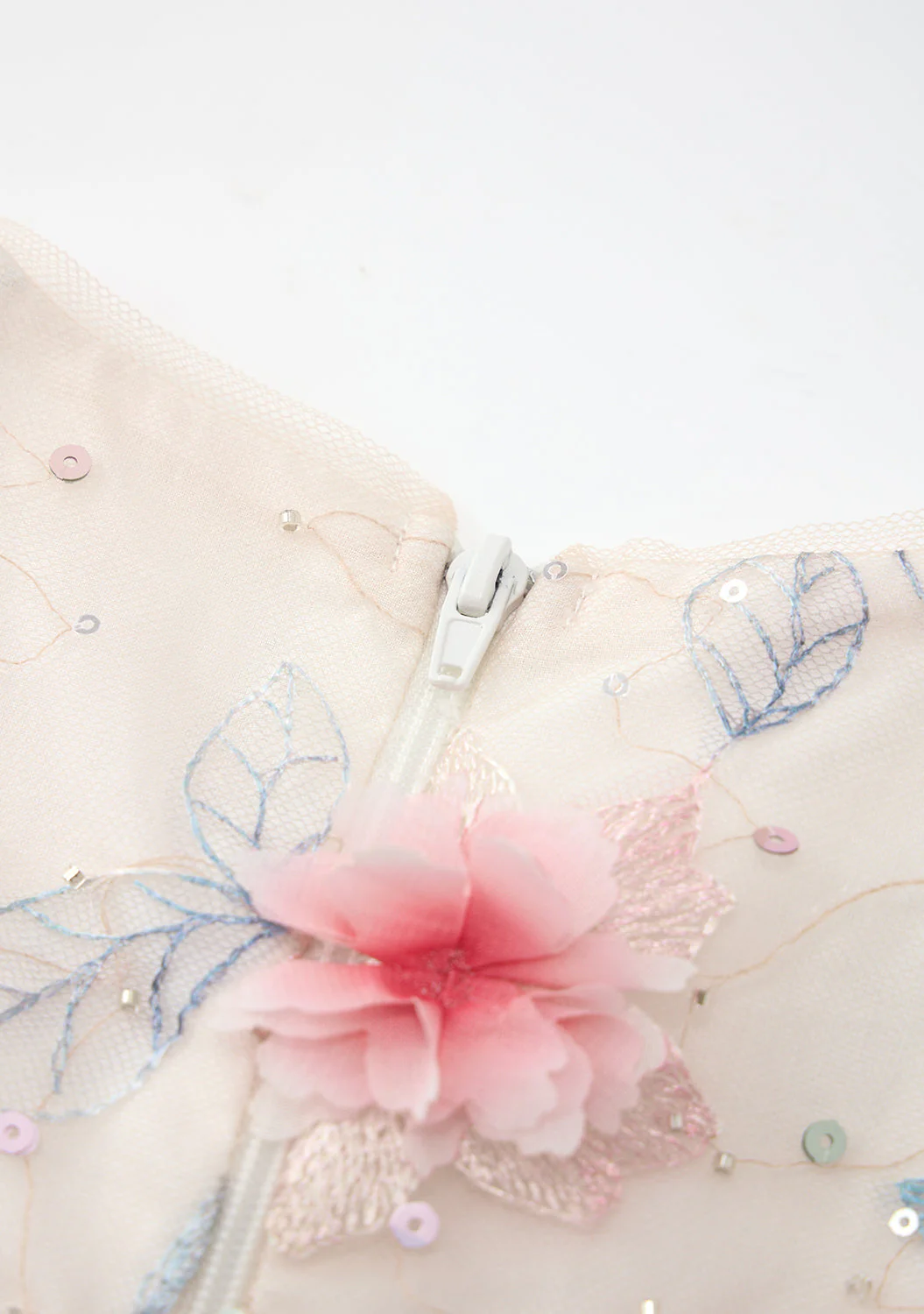 Rosalia Embroidered Mini Dress - Image 11