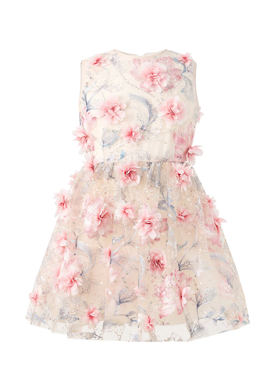 Rosalia Embroidered Mini Dress - Image 3
