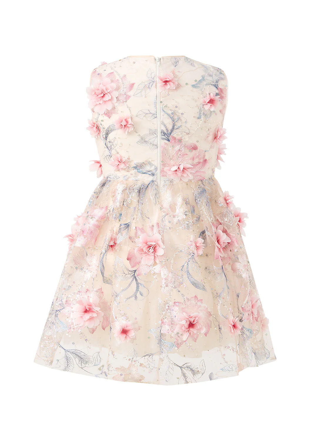 Rosalia Embroidered Mini Dress - Image 4
