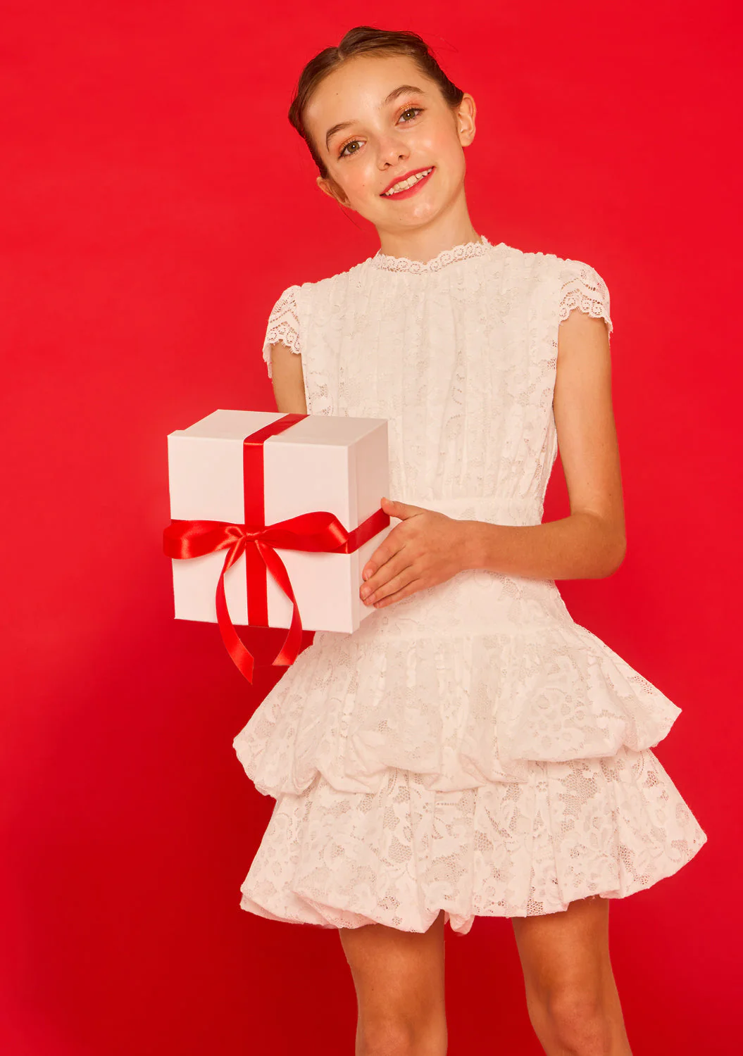 Rosella Lace Mini Dress - Image 11